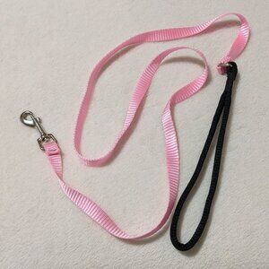 Pink and black 4-ft leash